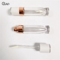 2021 clear lip glaze tube pink white black purple top lipgloss tubes custom cosmetic liptint bottles with transparent wand