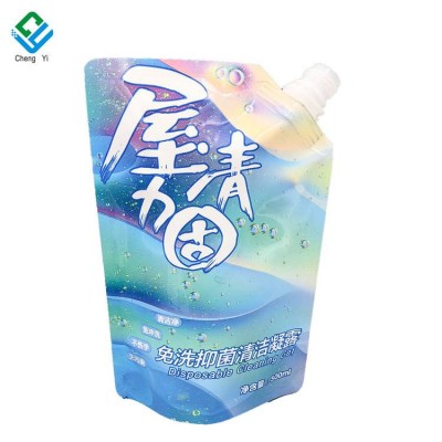 500ml Refill Reclosable Spout Pouch For Car Glass Cleaner Gel Dishwashing Liquid Detergent Packaging Bag